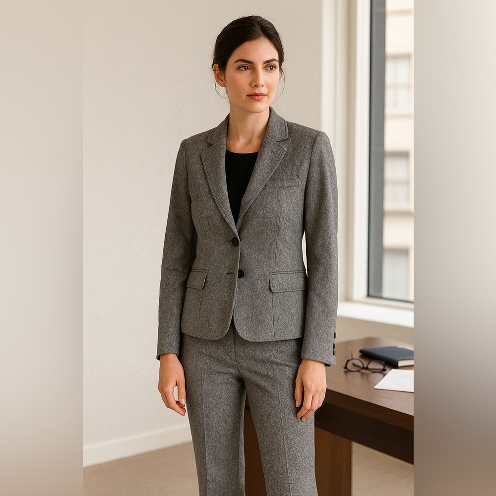 Pendleton Wool Blazer Jacket Grey (Size 8) - image 1